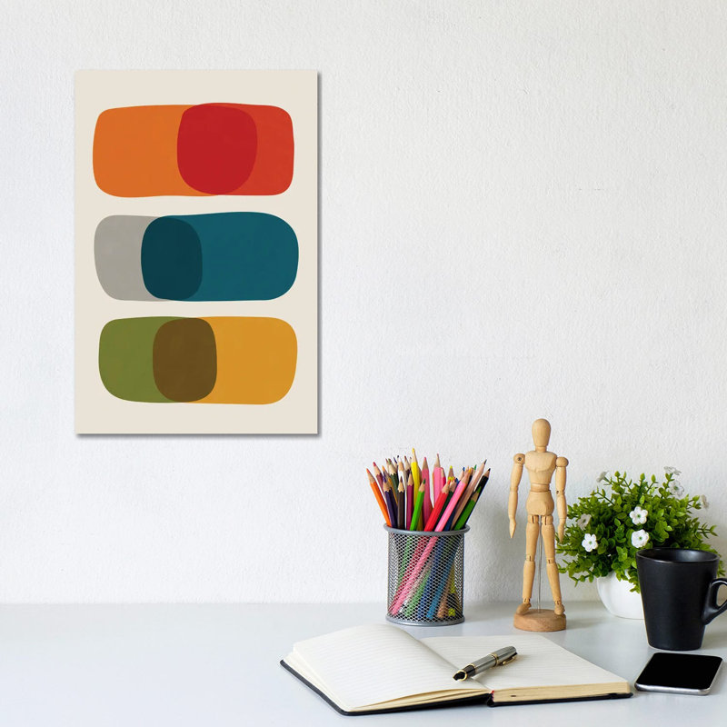 Giclée sur toile tendue Mid-Century Modern Bold II