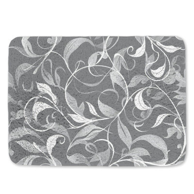 Motif de tapis de bain gris tourbillon gris