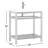Raya 30 " W Freestanding Standard Free Standing 1 Single Vanity Bathroom Vanity With Resin Top-290849582