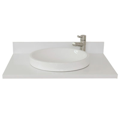 Plateau de meuble-lavabo simple 31 po