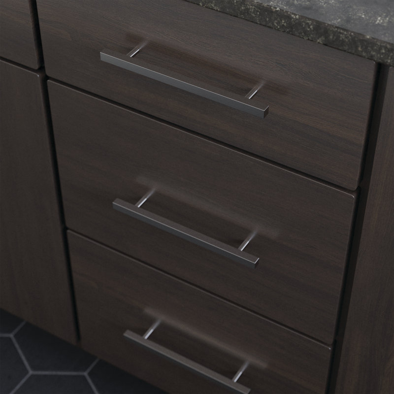 Stainless Steel Modern Rectangular Bar Cabinet Pulls