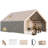 Inflatable Tent for Camping, Large Blow Up Tent 8-10 Person with Easy Setup Pump, Skylight, Stove Jack, Doors, Waterproof Oxford Outdoor Cabin, Ideal for Family, Emergency Shelter, Glamping-120013242-120013244