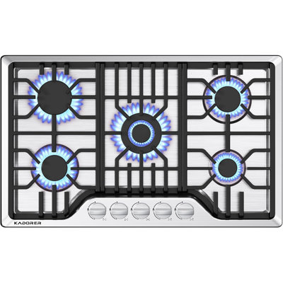 30" Dual Fuel Cooktop with 5 Burners