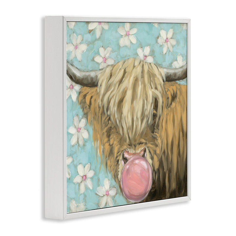 Giclée encadrée par Bubblegum Sweetie, H 12 po x l 12 po, Giclée encadrée blanc bord de mer
