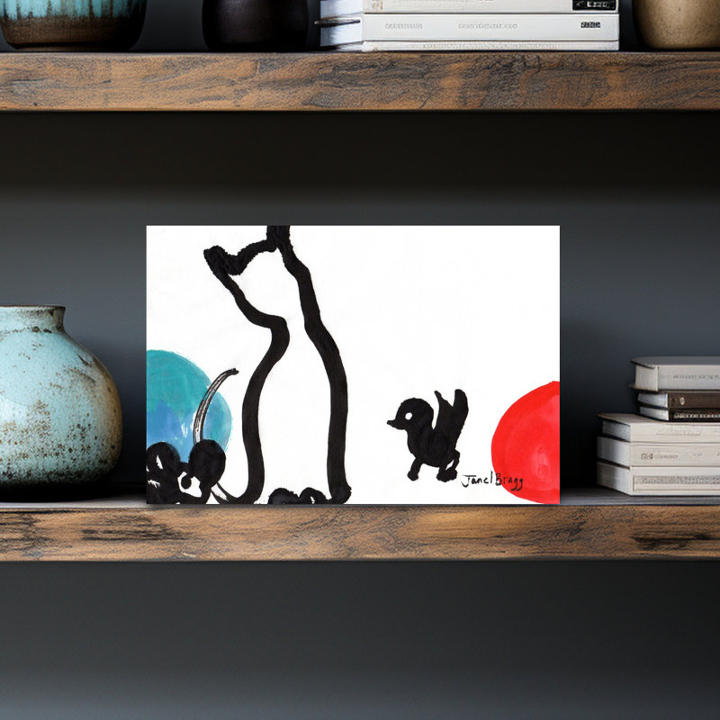 Art mural abstrait contemporain contemporain, H 12 po x l 18 po