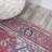 Aailiyah Ornate Large Medallion Machine-Washable Red/Navy Rug-484126087