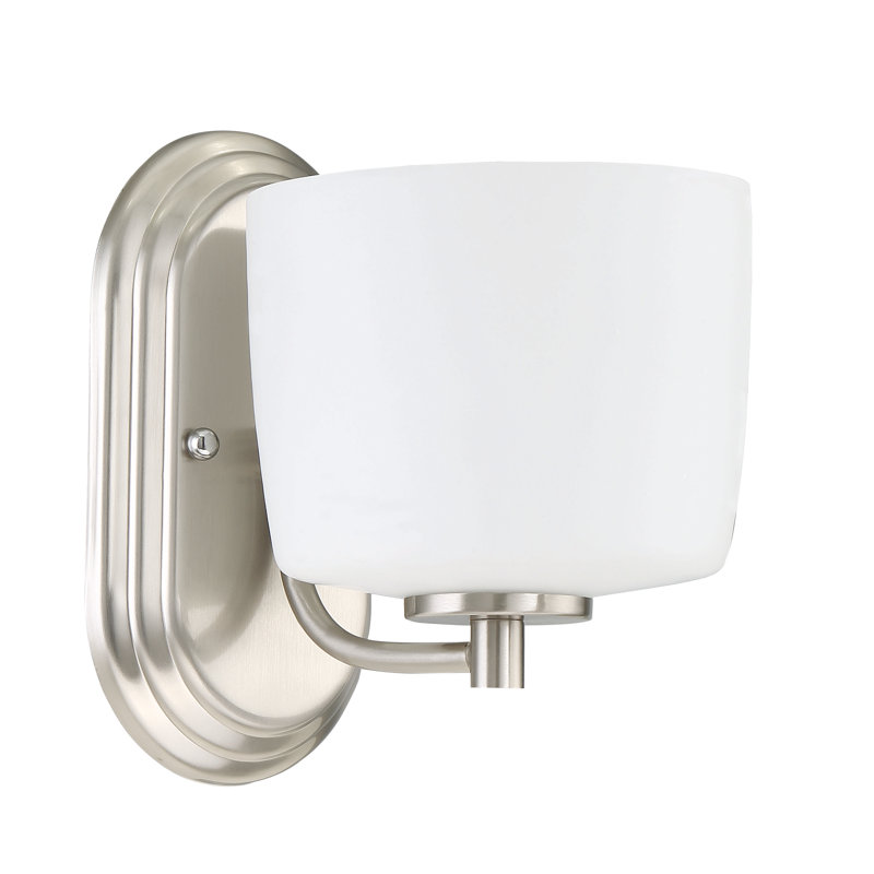 Armed Sconce, Brushed Polished Nickel