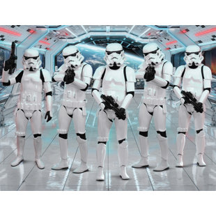 6 Piece Walltastic Original Stormtrooper 3.05m x 2.44m Smooth Matte Wall Mural