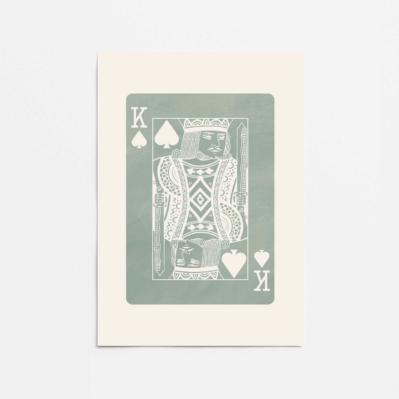 «Sage King Card», impression roulée, H 14 po x l 11 po