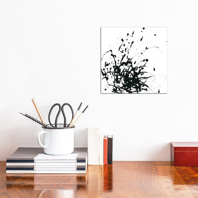 Onyx Expression I by June Erica Vess - Wrapped Canvas Painting