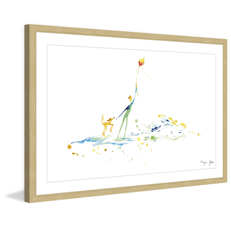 Maya Gur - Single Picture Frame Painting, 61cm H x 91cm W x 3.81cm D