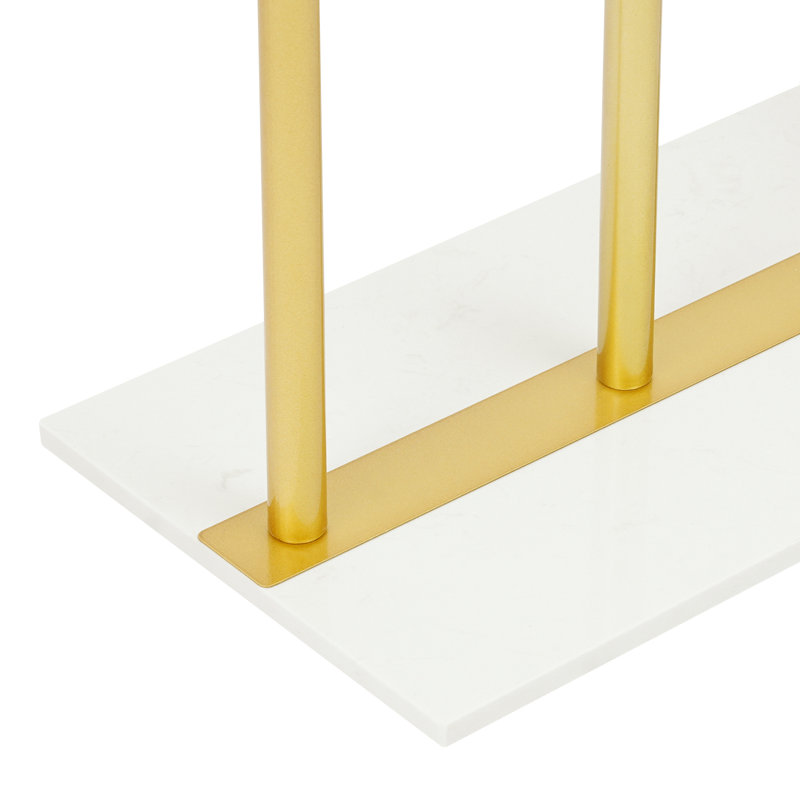 Portant pour vêtements, portemanteaux avec base en marbre, Doré