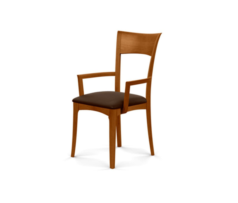 Ingrid 19.25'' H Upholstered Cherry Armchair, Autumn Cherry, Coffee