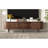 Mid-Century Modern TV Stand For 80" TV, Entertainment Center With Storage For Living Room, Bedroom, Media Console Table With 2 Drawers