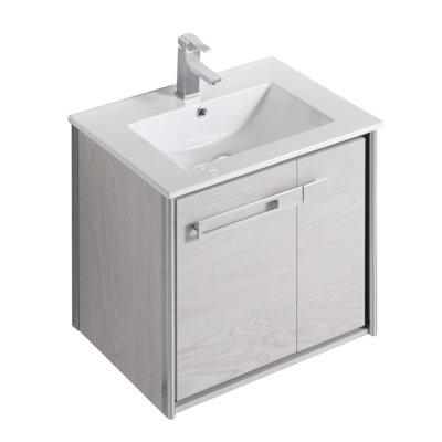 24'' Single Bathroom Vanity with Vitreous China Top