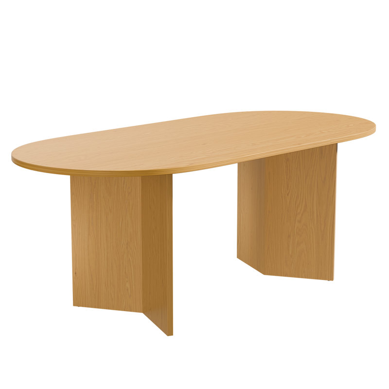 Table de salle à manger Chantae, Bois naturel, H 30 po x L 67 po x l 33,5 po