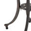 Table d'appoint d'extérieur en fonte d'aluminium de 19 po avec motif en treillis, finition bronze traditionnelle, décor élégant pour le patio et le jardin