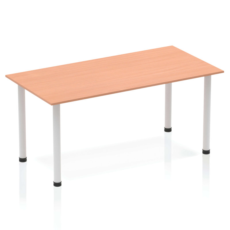 Kyvan Rectangle Conference Table, Beech, 72.5cm H x 140cm L x 80cm D