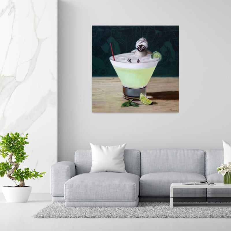 Art urbain contemporain Day Off Bird, H 48 po x l 48 po