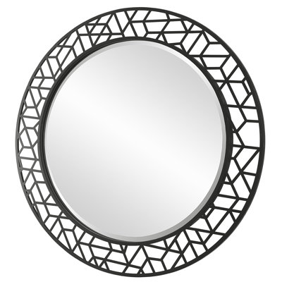 Darth Metal Round Wall Mirror