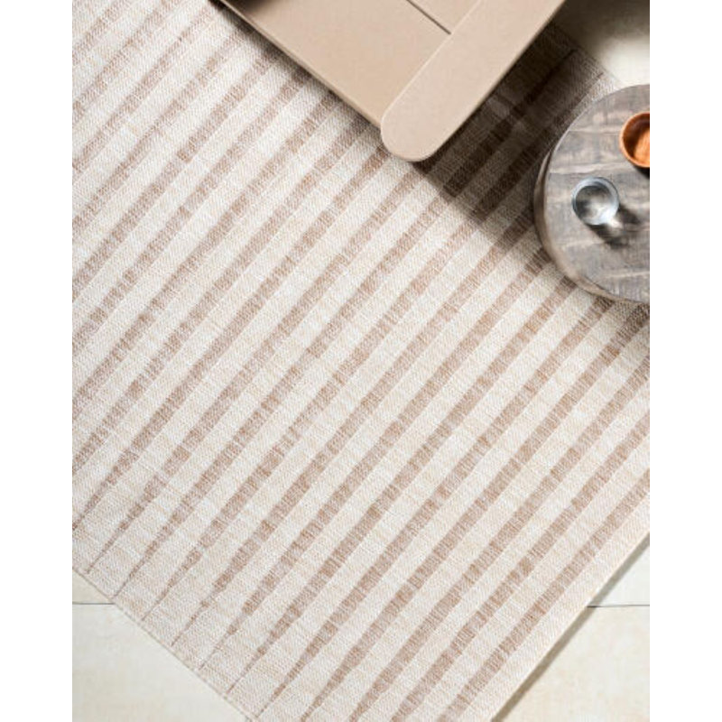 Galey Alix x Livabliss Agave Outdoor Machine Woven Rug, Runner 2'8" x 7'3", Ivory
