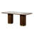 Ceramic Top & Walnut Finish Dining Table