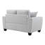 Causeuse Ralph Chenille avec coussins décoratifs - gris-1442909418