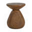 Table d'appoint d'extérieur en bois MGO, finition grain de bois, ensemble de 1