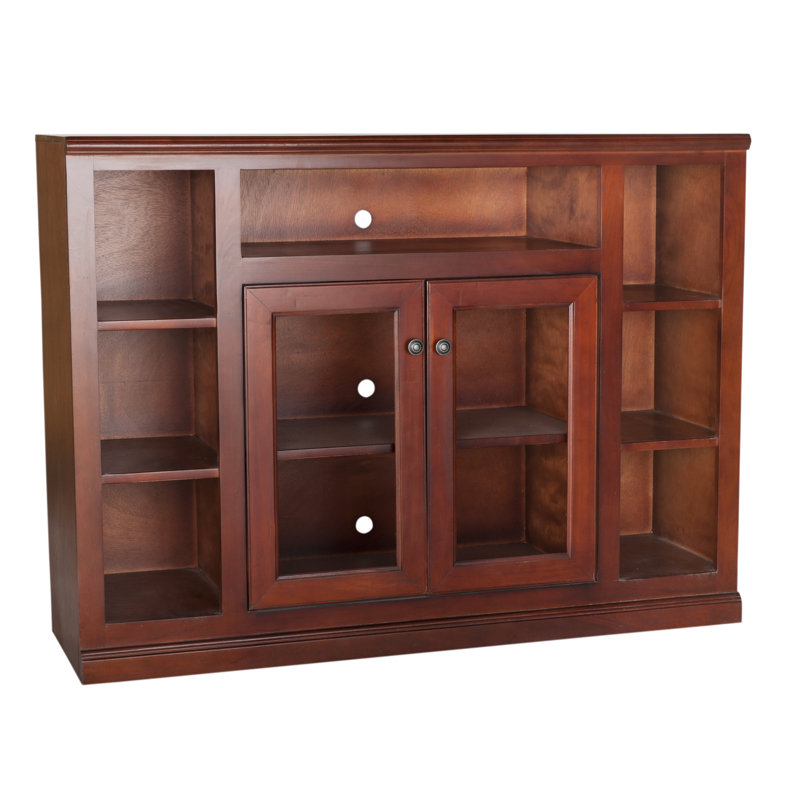 Pawlonka Unfinished TV Stand for TVs up to 60", Persimmon Red