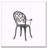 3PC CAST BISTRO SET W ICE BUCKET