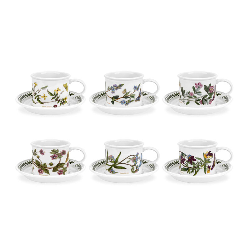 Portmeirion, Botanic Garden - Teacups & Saucers, 200ml