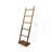 70.5" Solid Wood Freestanding Blanket Ladder with Storage Shelf