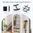 Oversized Arched Top Window Pane Full Length Mirror-1826200815
