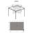 Sojag Brown Curtains for Dakota Gazebo, Poly
