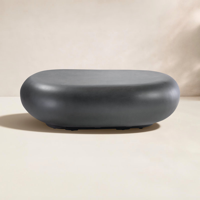 Bazaar Outdoor Free Form Coffee Table, Gray