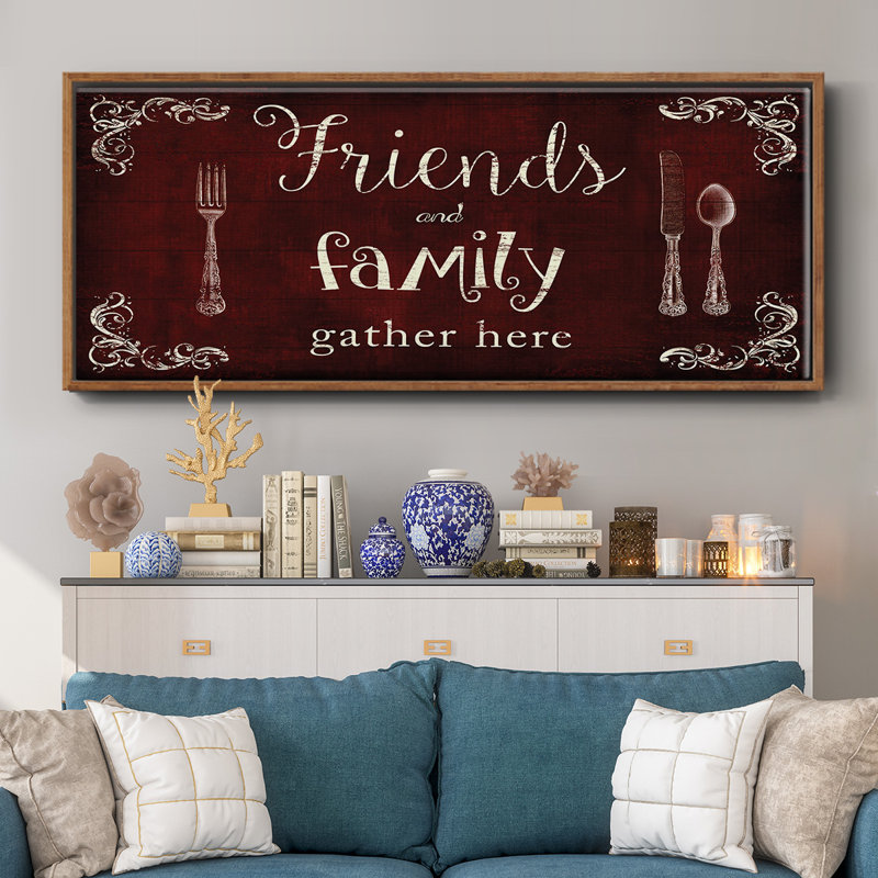 Friends and Family - toile encadrée