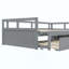 Lit de jour extensible avec couchette, lit de jour en bois avec couchette-653035234