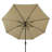 Shela 132'' Lighted Market Umbrella with Breez-Tex Canopy-2136927753