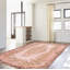 Tapis rose en laine noué à la main de conception unique 5 pi 11 po x 9 pi 11 po années 2000 Oberly
