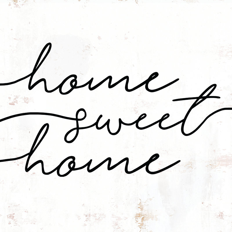 Home Sweet Home 4 - Wrapped Canvas Print, 30cm H x 30cm W x 3.8cm D