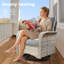 Ensemble de chaises berçantes d'extérieur 8 pièces-2081582161-2090397756
