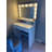 Vanity Desk with Mirror and Lights, Dressing Table with Large Drawer-106407953