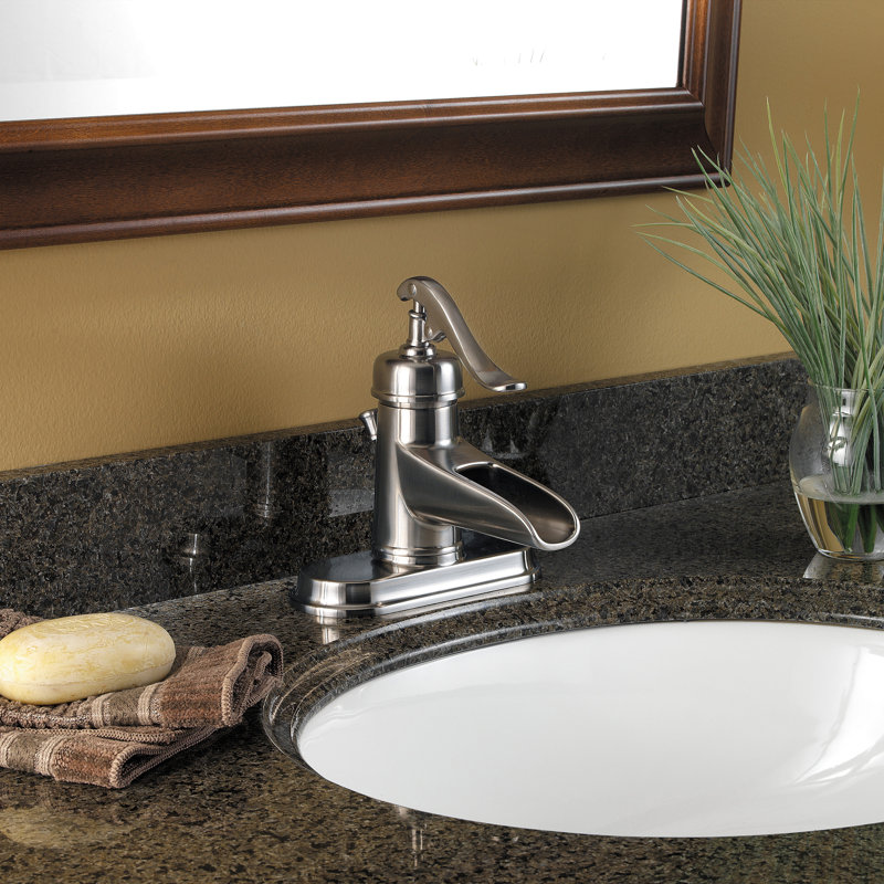 Ashfield-Bath Single Hole Bathroom Faucet with Drain Assembly, Brushed Nickel