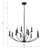Zachiah 12 Light Black Chandelier