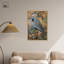 «Heron’s Blue Serenade», toile Maximalist par Art Remedy-110295720-110295727