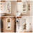63"× 24" Wavy Mirror Full Length, Body Length Mirror with Three-Color Adjustable Light Strip, Teddy-velvet White-11106833