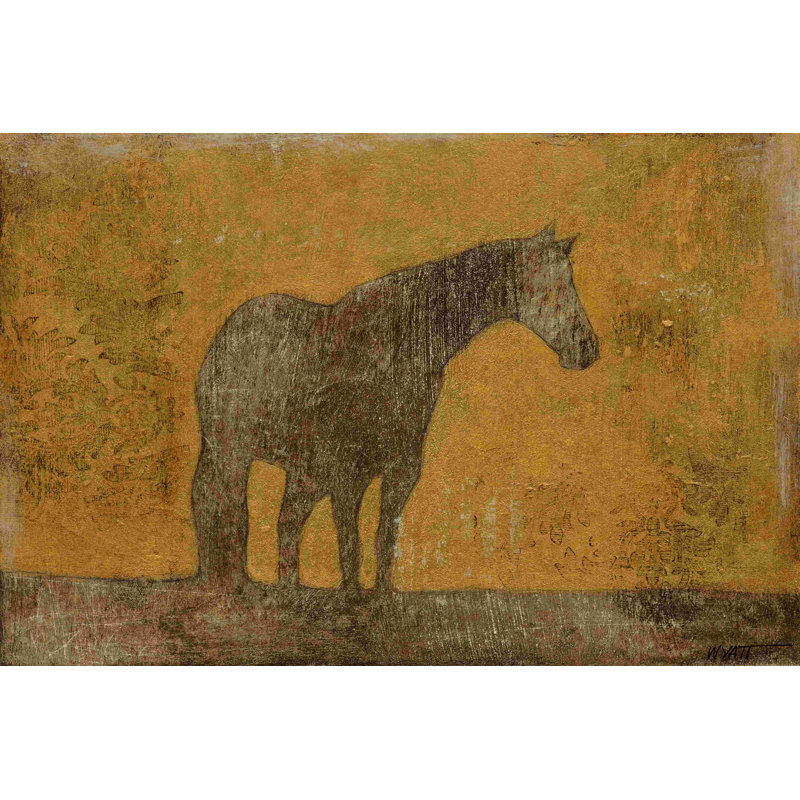 " Oxidized Horse I " by Norman Wyatt Jr., 32" H x 48" W  