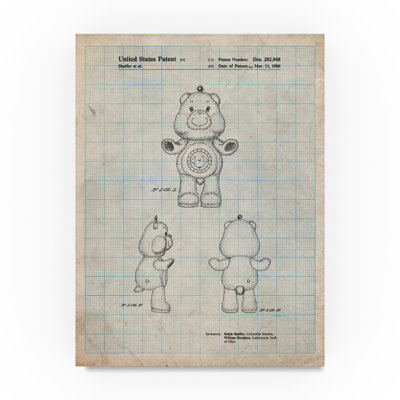 «Sunshine Care Bear» par Manilo, reproduction d'art sur toile tendue
