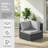Maahika Outdoor PE Wicker Patio Corner Chair with Cushion-301115999