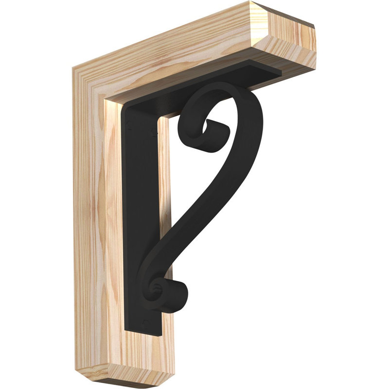 Support triple Ironcrest Edwards, H 12 po x P 9 1/2 po, Sapin Douglas de l 4 po x T 2 po (sciage brut)
